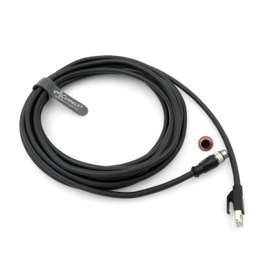 AConnect M12-A-Code Ethernet-Cable for Cognex DM300 M12 8 Pin Male A Code to RJ45 Shielded Ethernet High Flexible Cable 8M