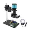 RADHAX Microscope Kit 48MP VGA HDMI USB Digital Microscope for Electronics 130x Lens LED Light Microscope Lens Adapters (Color : Set A 48MP) view 1