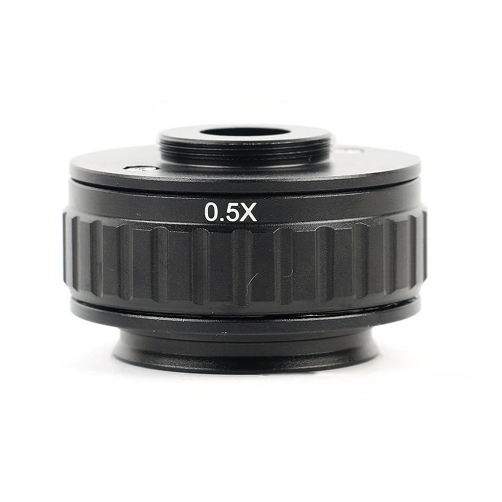 RADHAX Microscope Kit 1X 0.35X 0.5X Adapter Lens Focus Camera Installation C Mount Adapter Microscope Lens Adapters (Color : 0.5X)
