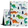 Case for Kindle Fire HD 8 & 8 Plus Tablet (12th Generation 2022), Slim PU Leather Cover with Auto Sleep Wake Feature Folio Case for Amazon Kindle Fire HD 8 2022 Tablet,Cartoon Dinosaur view 1