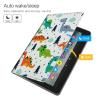 Case for Kindle Fire HD 8 & 8 Plus Tablet (12th Generation 2022), Slim PU Leather Cover with Auto Sleep Wake Feature Folio Case for Amazon Kindle Fire HD 8 2022 Tablet,Cartoon Dinosaur view 3