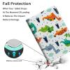 Case for Kindle Fire HD 8 & 8 Plus Tablet (12th Generation 2022), Slim PU Leather Cover with Auto Sleep Wake Feature Folio Case for Amazon Kindle Fire HD 8 2022 Tablet,Cartoon Dinosaur view 4