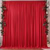 10ftx8ft Red Wrinkle-Free Backdrop Drapes, Not See-Through Red Polyester Background Curtains Backdrop Decorations for Party view 4