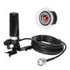 Anina Vehicle Ham Mobile Radio Antenna Dual Band VHF UHF 136-174/400-470 MHZ with Lip Mount Fixed Bracket W/ PL259 Male to SO239 Female Extension 16.5ft RG58 Pure Copper Coaxial Cable view 1