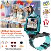 4g Kids Smart Watch W Gps Tracker, Phone Watch W Video Chat 3 Way-call Wifi Sos Touch Screen Child Tracker Phone Watches Christmas Birthday Gift For Boys Girls 3-15 Years W Sim Slot Kids Watch (Green) view 4