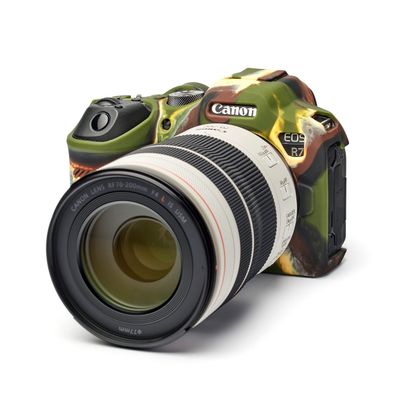 easyCover - Silicone Camera case - Protection for Your Camera Canon R7 - Camouflage