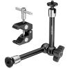 NEEWER 9.8"/25cm Adjustable Magic Arm with Super Clamp, 1/4" & 3/8" Threads, 1/4" Screws for Flash/LED Light/Microphone/Monitor, Compatible with SmallRig Camera Cage, Max Load: 4.4lb/2kg, ST25C view 1