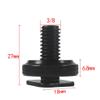 BGNing Cold Shoe Camera Mounting Screw 3/8 Inch Double Nuts Conversion Screw Light Stand for DSLR Camera Hot Shoe Mount Photo Studio (Single Nut) view 2