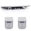 Abeillo 2PCS Portable Keyboard Riser, Self-Adhesive Mini Laptop Stand Invisible Computer Keyboard Stand for Desk, Laptop Feet Compatible with Pro/Air, Lenovo, Surface (Silver) view 1