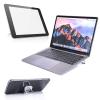 Abeillo 2PCS Portable Keyboard Riser, Self-Adhesive Mini Laptop Stand Invisible Computer Keyboard Stand for Desk, Laptop Feet Compatible with Pro/Air, Lenovo, Surface (Silver) view 3