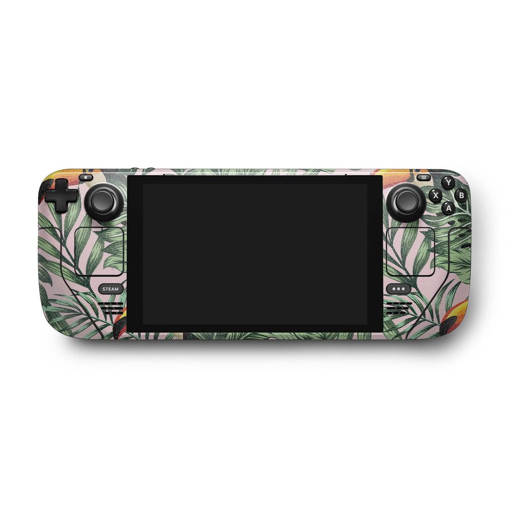 MightySkins Glossy Glitter Skin Compatible with Valve Steam Deck - Hidden Toucan | Protective, Durable High-Gloss Glitter Finish | Easy to Apply, Remove, and Change Styles | Made in The USA