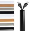 Rubber Bond TV Cord Hider Cable Protector - Strong Self Adhesive Wall Cord Cover Cable Hider - Low Profile Cable Management Wall Cord Concealer Cable Raceway view 1