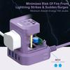 Power Strip with USB, TOPREK 10 FT Extension Cord with Flat Plug, 5 AC Outlet 4 USB, Compact Desk Charging Station for Home Office, Dorm, Hotel, Travel, 700J Surge Protection view 4