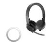 BoxWave Smart Gadget Compatible with Logitech Zone Wireless Headset - MagnetoSafe Ring, Add Magnet Functionality Adhesive Alloy - Metallic Silver view 1