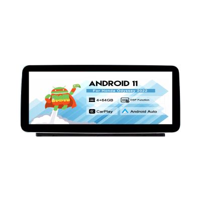 MOOKAKA Car Stereo Android 11 Tesla Style Touchscreen Navigation Head Unit for Honda Odyssey 2022,Bluetooth WiFi 4G FM/AM Radio Support Carplay SWC DSP(4+64G)