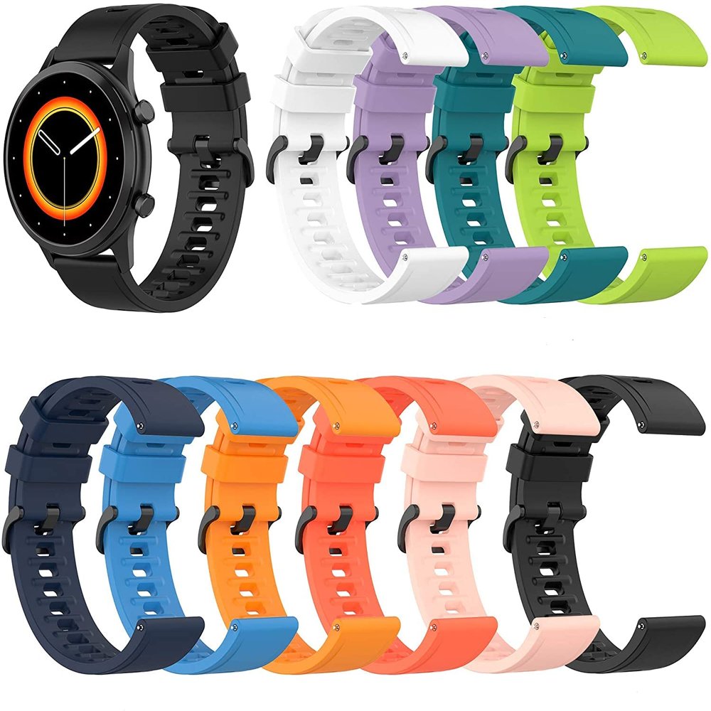 FitTurn Soft Colorful Silicone Watch Band Straps Compatible with Garmin Venu Sq watch Replacement Quick Release Watch Bands Sport Strap Compatible with Garmin Venu Sq Smartwatch (10 pack)