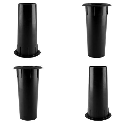 Waziaqoc 4PCS Speaker Port Tubes, ABS Plastic Speaker Box Port Tube Bass Air Ports, 2 Inch Mounting Diameter, Black