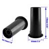 Waziaqoc 4PCS Speaker Port Tubes, ABS Plastic Speaker Box Port Tube Bass Air Ports, 2 Inch Mounting Diameter, Black view 2