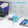 Power Strip with USB-C (3.0A), TOPREK Surge Protector (700J), TOPREK 10 FT Extension Cord with Flat Plug, 5 AC Outlets 4 USB, Desk Charging Station for Living Room, Nightstand, Office, Travel view 2