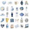 Stickers Aesthetic Waterproof Laptop Stickers Decals for Water Bottle Vintage Scrapbook Stickers for Journals Supplies Journal Planners (Cream Blue) view 4