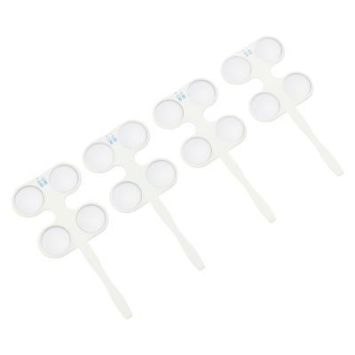 4Pcs Optical Flipper Optometry Plastic Confirmation Flipper Set Flip Lens Set with Non-Skid Handle with Grooves (4Pcs: + / - 0.50D, + / - 1.00d, + / 1.50D and + / - 2.00D)