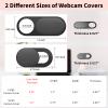 Yilador Webcam Cover, 0.03in Ultra Thin Slide Web Camera Covers for Laptop Computer Smartphone Mac iMac MacBook, Sliding Blocker Cover Protect Your Privacy Security (3*Small+3*Big) view 3