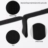 65 Ft x 3/4 Inch Hook and Loop Straps with 100 Metal Buckles, Nylon Fastening Cable Ties Adjustable Cinch Strap, Cut-to-Length, Black view 3