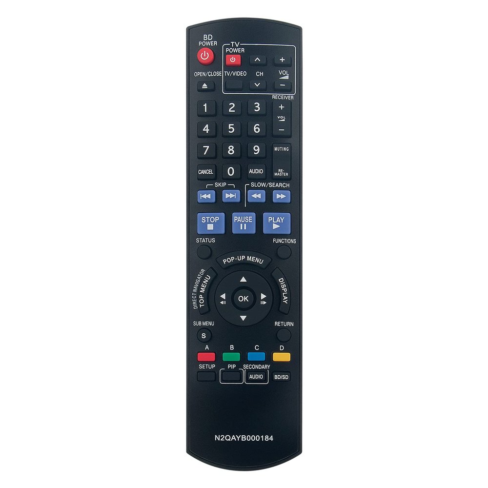 ALLIMITY N2QAYB000184 Replaced Remote Control fit for Panasonic Blu-Ray Player Remote Control DMPBD30AK DMP-BD30 DMP-BD30PP-K DMP-BD55 DMP-BD35 DMP-BD55K DMP-BD35K DMP-BD30K