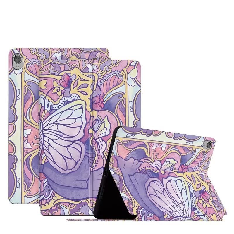 Compatible with/Replacement for Tablet PC Lenovo Tab M10 HD TB-X505F TB-X605F 10.1 inch PU Leather Flip Stand Magnetic Wallet Case Butterfly Pattern (3)