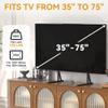 EZISE Universal TV Stand Legs for 35-75 Inch LCD/LED/OLED TVs, Tabletop TV Mount Base with 7 Height Levels, Heavy Duty Steel Frame TV Feet Holds up to 120lbs, Max VESA 800x400mm view 3