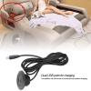 Sofa Dual USB Charging Port Socket, Recessed Installation Power Hub, ABS Material, 2.5M/8.2Ft Meter Cable Length, Suitable for Home, Office Use(Black) view 3