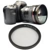 Black Diffusion 1/4 Filter, Mist Cinematic Effect Filter with 18 Multi Layer Coatings Scratch for Video Vlog Photography(67mm) view 1