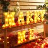 4080 Pcs Marry Me Proposal Decoration Marry Me Lighted up Letters,Red view 2
