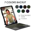 baaaq Keyboard Case Compatible for iPad 10.9 in 10th 2022,A16 11th 2025, Magnetic Detachable Kickstand case ith Bluetooth Backlit Trackpad Keyboard view 4