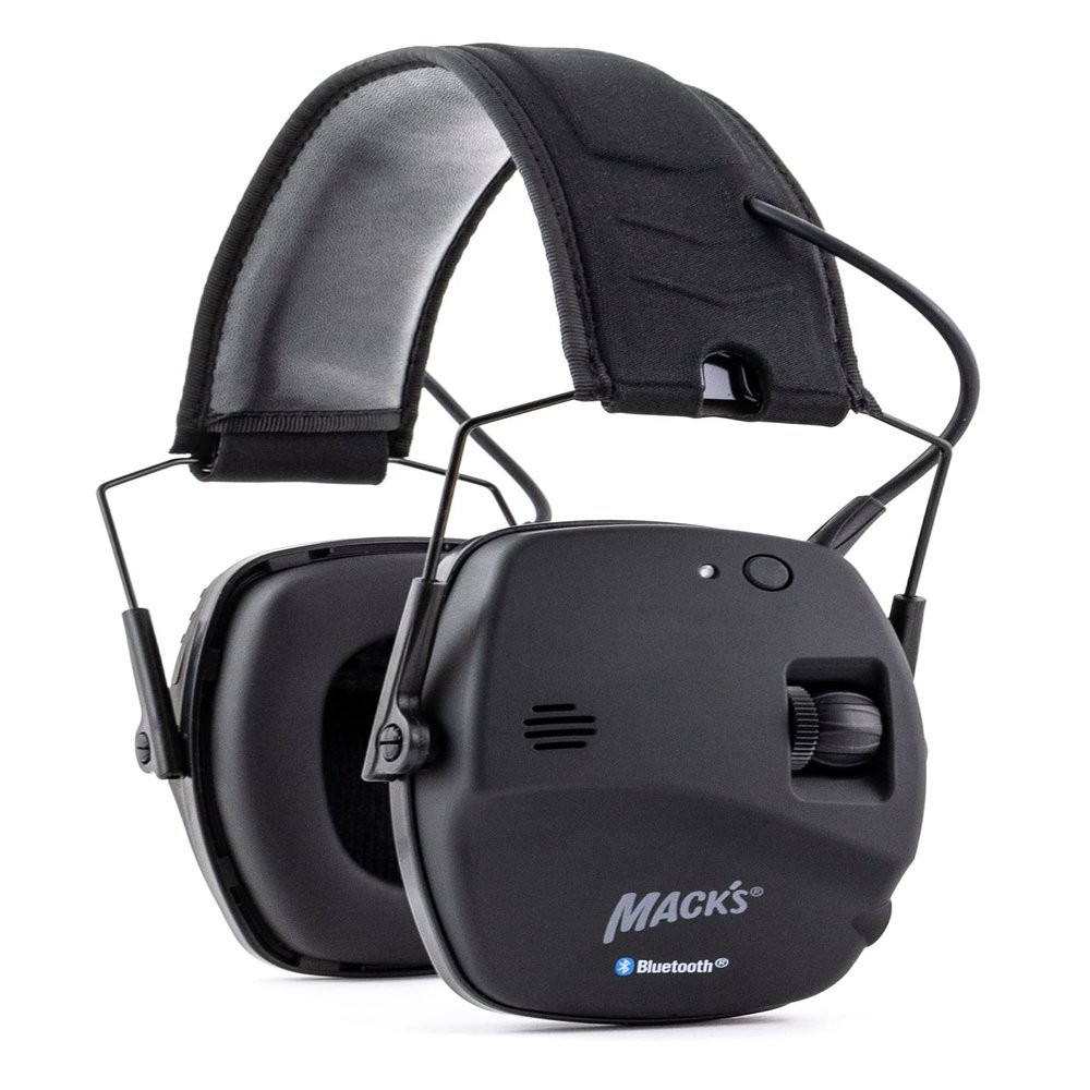 Mack's Electronic Hearing Earmuffs with Bluetooth Wireless Technology - Headphones for Sound Amplification, Music Streaming, Hearing Protection, Video Conferencing, Loud Noise and Phone Calls
