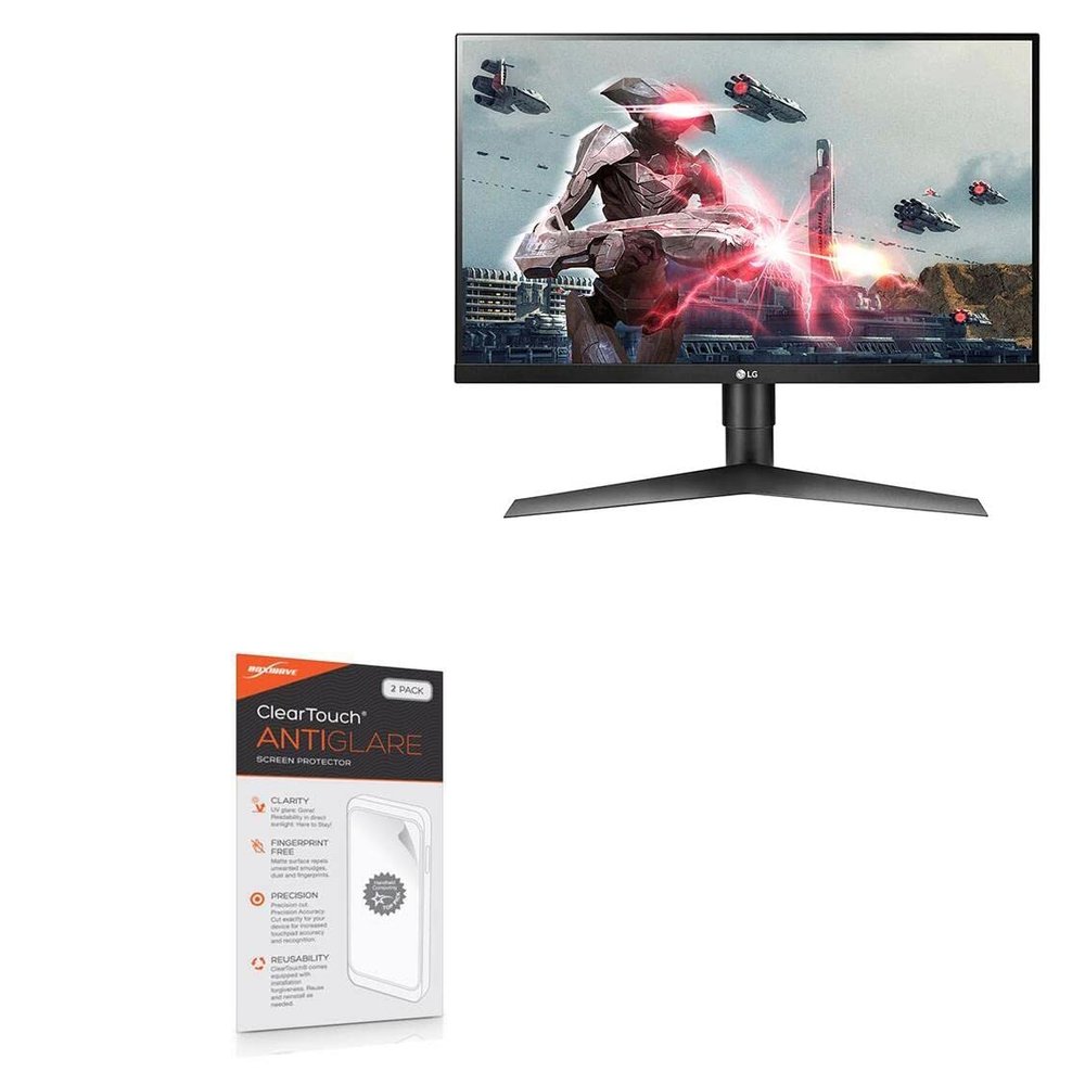 BoxWave Screen Protector Compatible with LG 27 Monitor (27GK65S) - ClearTouch Anti-Glare (2-Pack), Anti-Fingerprint Matte Film Skin