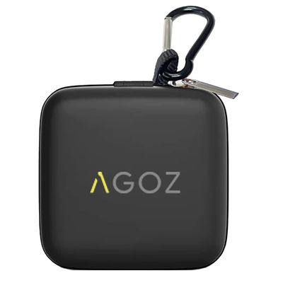 AGOZ Carrying Pouch for Beats Fit Pro Charging Case  TWS True Wireless Noise Cancelling Earbuds Headsets, Extra Mesh Pocket for Cables and Eartips, Cover Protector (Black)