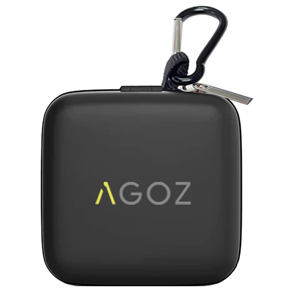 AGOZ Carrying Pouch for Beats Fit Pro Charging Case  TWS True Wireless Noise Cancelling Earbuds Headsets, Extra Mesh Pocket for Cables and Eartips, Cover Protector (Black)