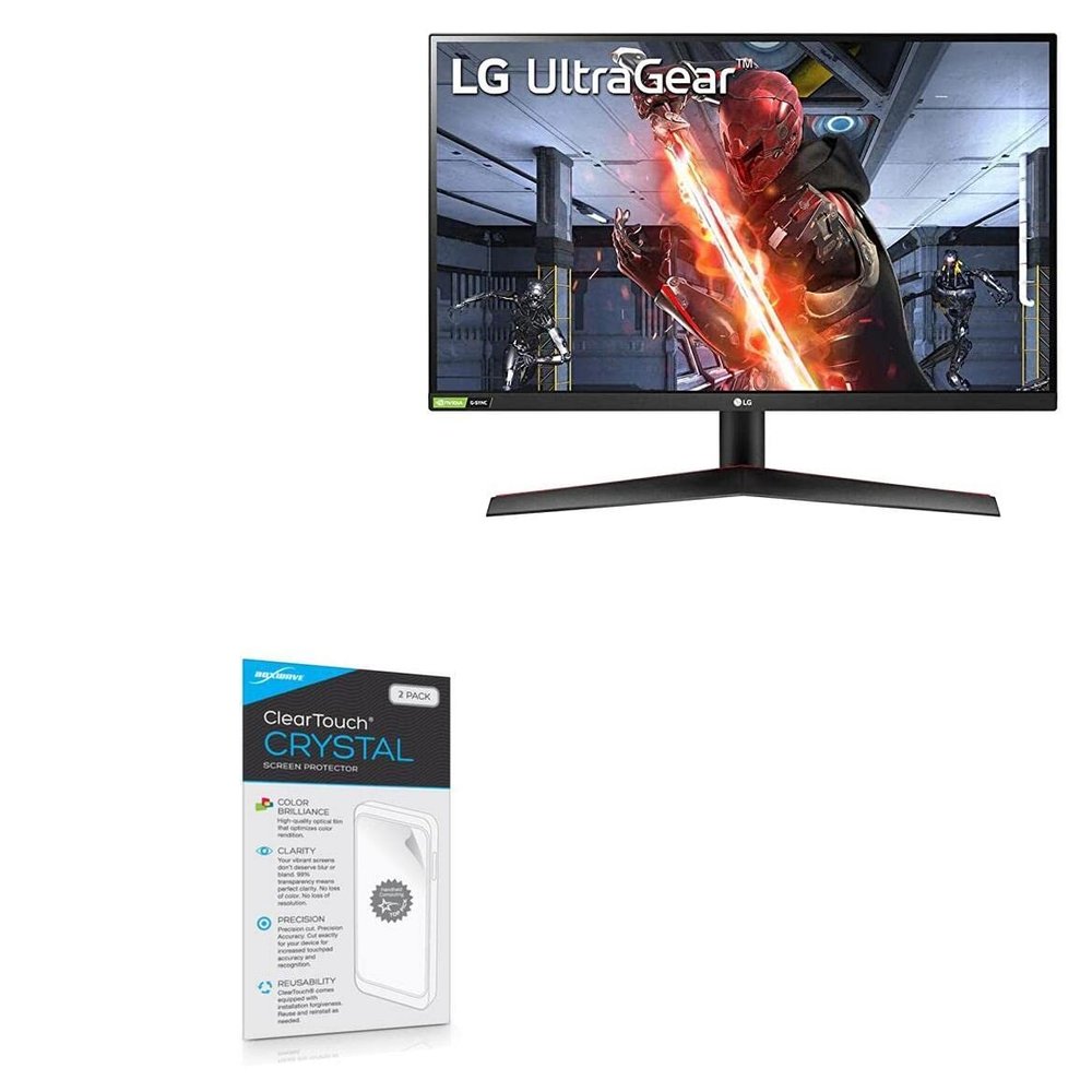 BoxWave Screen Protector Compatible with LG 27 Monitor (27GN800) - ClearTouch Crystal (2-Pack), HD Film Skin - Shields from Scratches