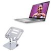BoxWave Stand and Mount Compatible with Dell Inspiron 14 (5425) - Executive VersaView Laptop Stand, Ergonomic Adjustable Viewing Angle Metallic Riser - Metallic Silver view 1