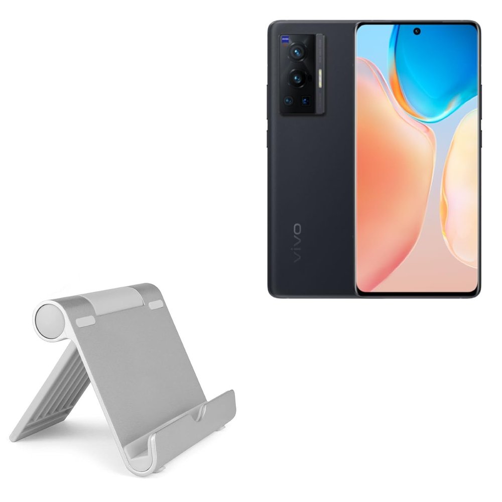BoxWave Stand and Mount Compatible with vivo X70 Pro - VersaView Aluminum Stand, Portable, Multi Angle Viewing Sturdy
