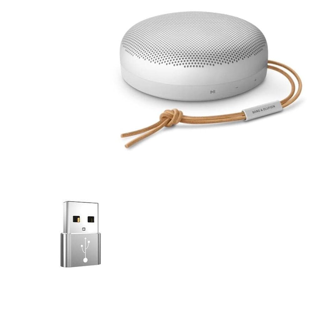 BoxWave Adapter Compatible with Bang & Olufsen Beosound A1 (2nd Gen) - USB-A to C PortChanger (5-Pack), Type-C OTG Convert Charging Data Adapter - Metallic Silver