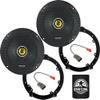 KICKER Front Door 6.5 Speakers Kit for Honda Civic 2006-2020 Upgrade Kit - Pair of CS Series 6 1/2 Inch Coaxial Speakers with Adapters and Harnesses - CSC65, 46CSC654 view 1
