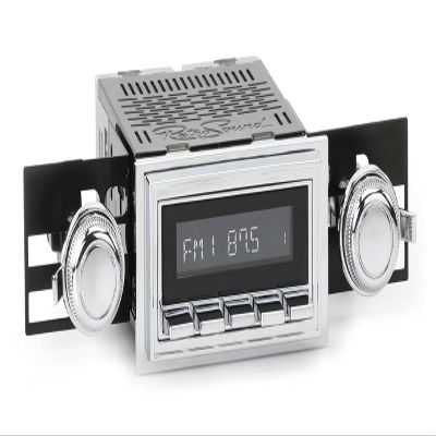 RetroSound RetroRadio AM FM Stereo 03-73 Chrome Compatible with 1973-75 Pontiac Grand Ville