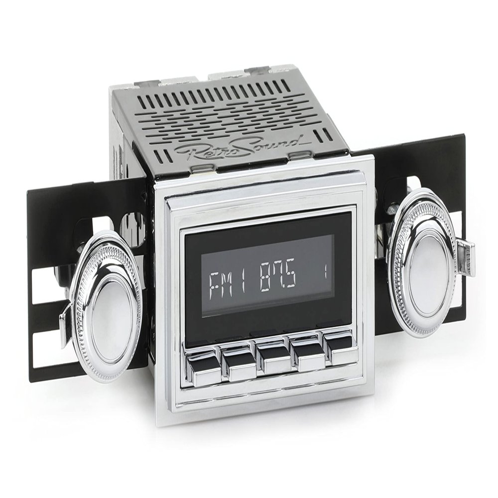 RetroSound RetroRadio AM FM Stereo 03-73 Chrome Compatible with 1973-75 Pontiac Grand Ville