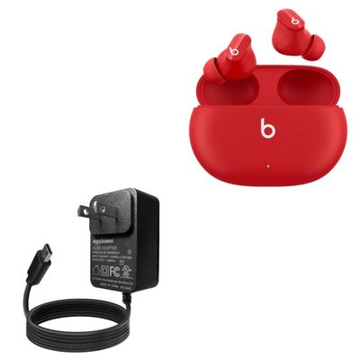 BoxWave Charger Compatible with Beats Studio Buds - Wall Charger Direct (15W), Rapid Charge Your Device with Built-in 3ft Cable