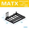 Aluminum Bracket PC Case Test Bench Open Air Computer Case for MATX Motherboard DIY Bare Frame MATX ITX Chassis Support Intel AMD Graphics Card view 2