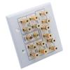 2 Gang Copper Metal Spring Clip Solid Style 7.2 Speaker Wall Plate view 4