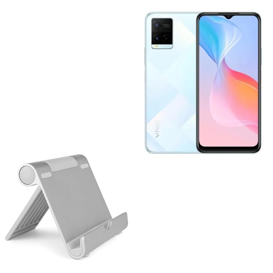 BoxWave Stand and Mount Compatible with vivo Y21s - VersaView Aluminum Stand, Portable, Multi Angle Viewing Sturdy
