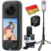 Insta360 X3 - Waterproof 360 Action Camera with 1/2" 48MP Sensors, 5.7K 360 HDR Video, 72MP 360 Photo, 4K Single-Lens, 2.29" Touchscreen|Bundle Includes 2-in-1 Selfie Stick, Lens Cap&1TB view 1